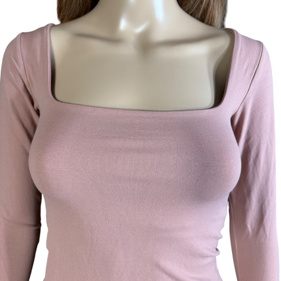 New Free People Intimately Clean Lines Long Sleeve Top Size M/L - Picture 3 of 8